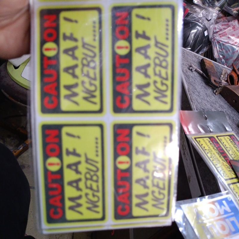 

STICKER CAUTION