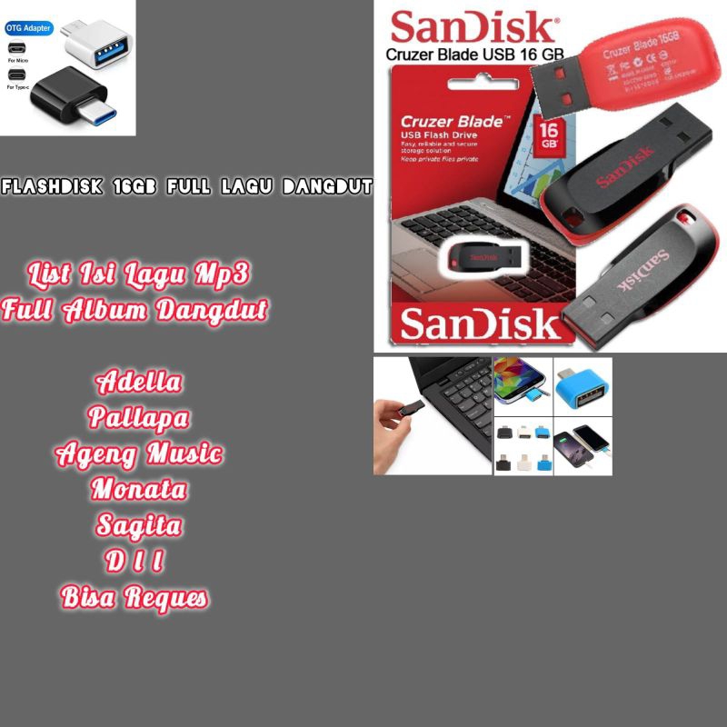 usb Flashdisk - Lagu Dangdut