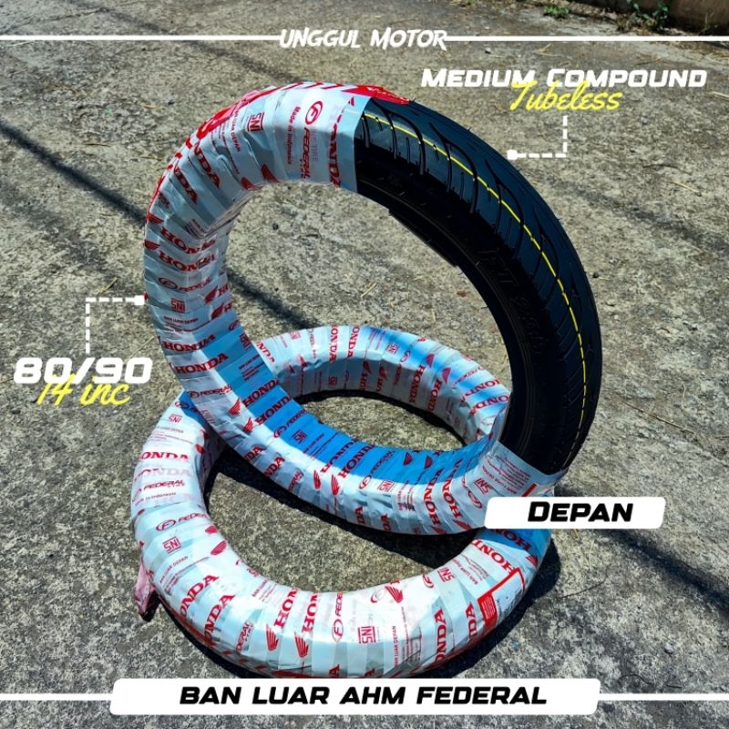 BAN AHM FEDERAL BEAT 80/90/14 TUBLES