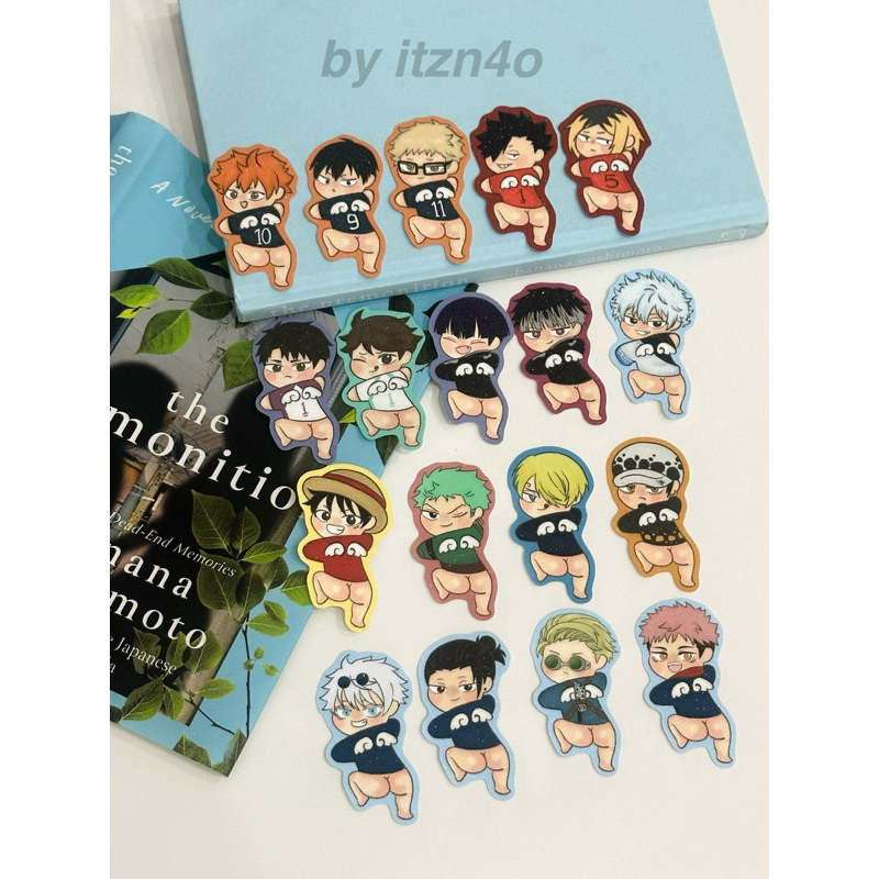 

sticker die cut glitter haikyuu kaijuu no.8 gintama one piece jujutsu kaisen jjk peach series anime merch [fanart by itzn4o]