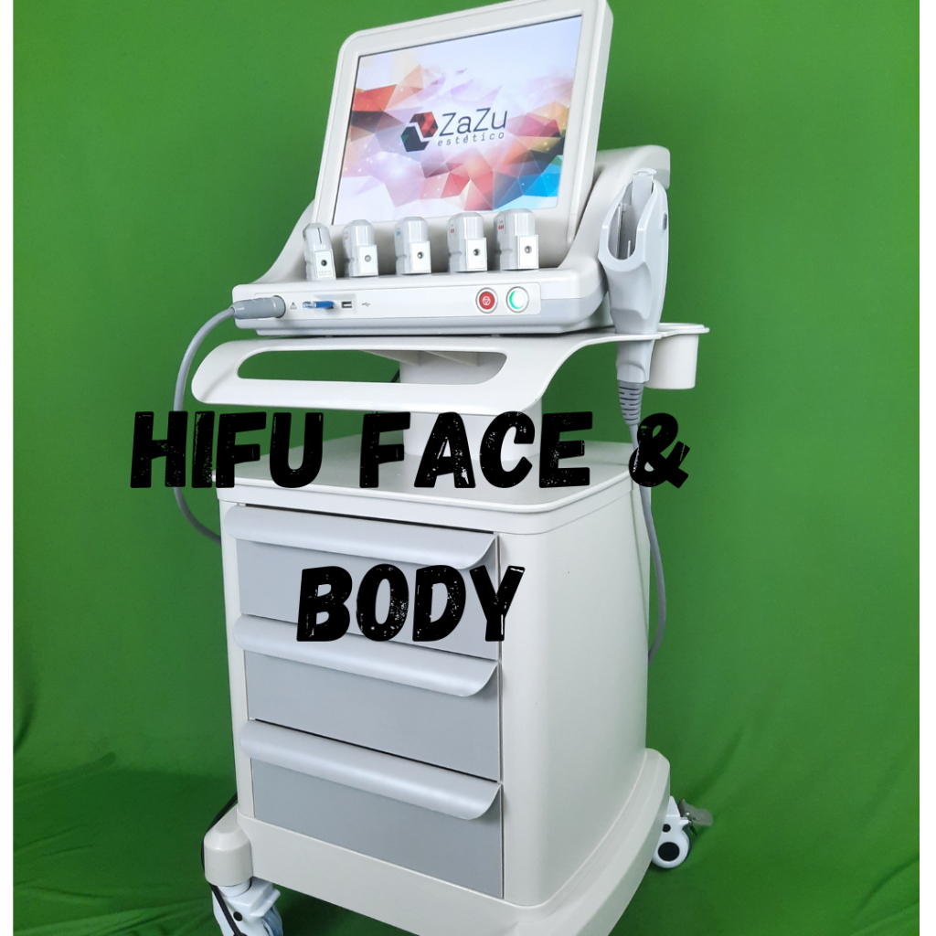 hifu face and body alat kecantikan Hifu wajah dan body HIFU 5 Cartridge Untuk Meniruskan Wajah