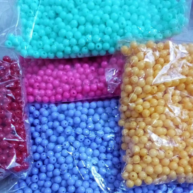 25gr manik / monte / manik bulat/ monte bulat / manik bulat susu / manik bulat susu 8 mm / monte bul