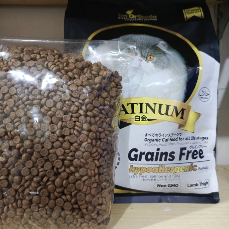 MAKANAN KUCING IM ORGANIK PLATINUM  1KG / CAT FOOD ALL STAGES IM ORGANIC ( HYPOALERGENIC )