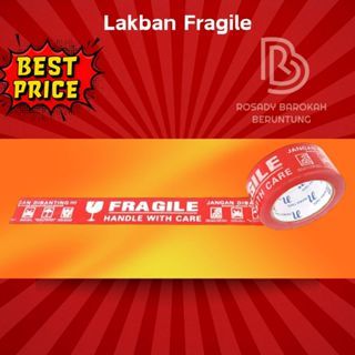 

Lakban Fragile / Fragile merah / Lakban fragile / Lakban fragile jangan dibanting / Lakban handle with care / Merk nawa 100 yard eco