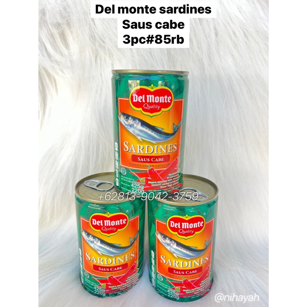 

DEL MONTE SARDINES SAUS CABE 3PCS