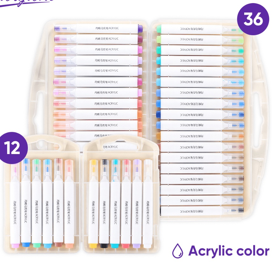 

KP8 Giorgione Acrylic Markers Set Spidol 12243648 Warnas GAMBS