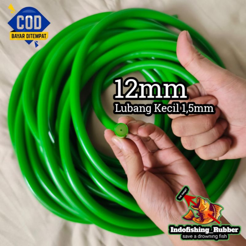 Lubang Kecil Karet Speargun 12mm Grade A Premium Spearfishing Spergun Spergan Panah Ikan Laut Harga 