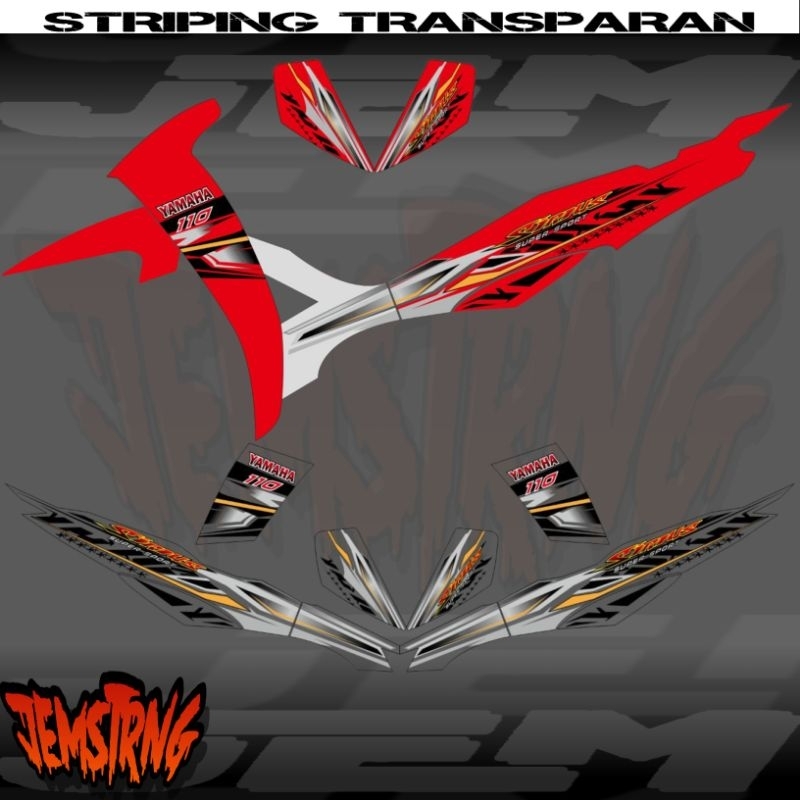 STRIPING TRANSPARAN VEGA R NEW SIRIUS VIETNAM STYLE