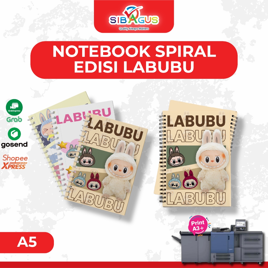 

NOTEBOOK SPIRAL EDISI LABUBU | BUKU LABUBU A5 BUKU TULIS A5 SPIRAL LABUBU LUCU UNIK MURAH BUKU NOTEBOOK A5