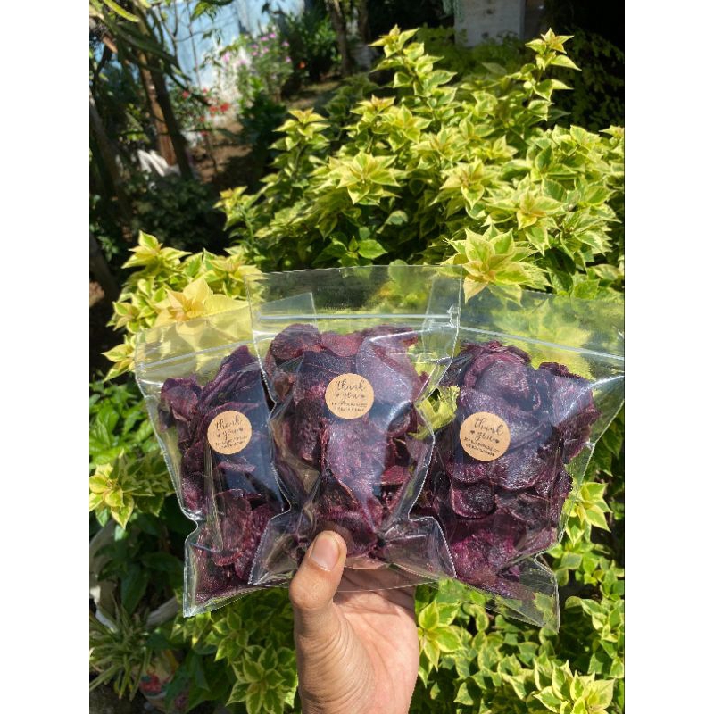 

kripik ubi ungu original manis