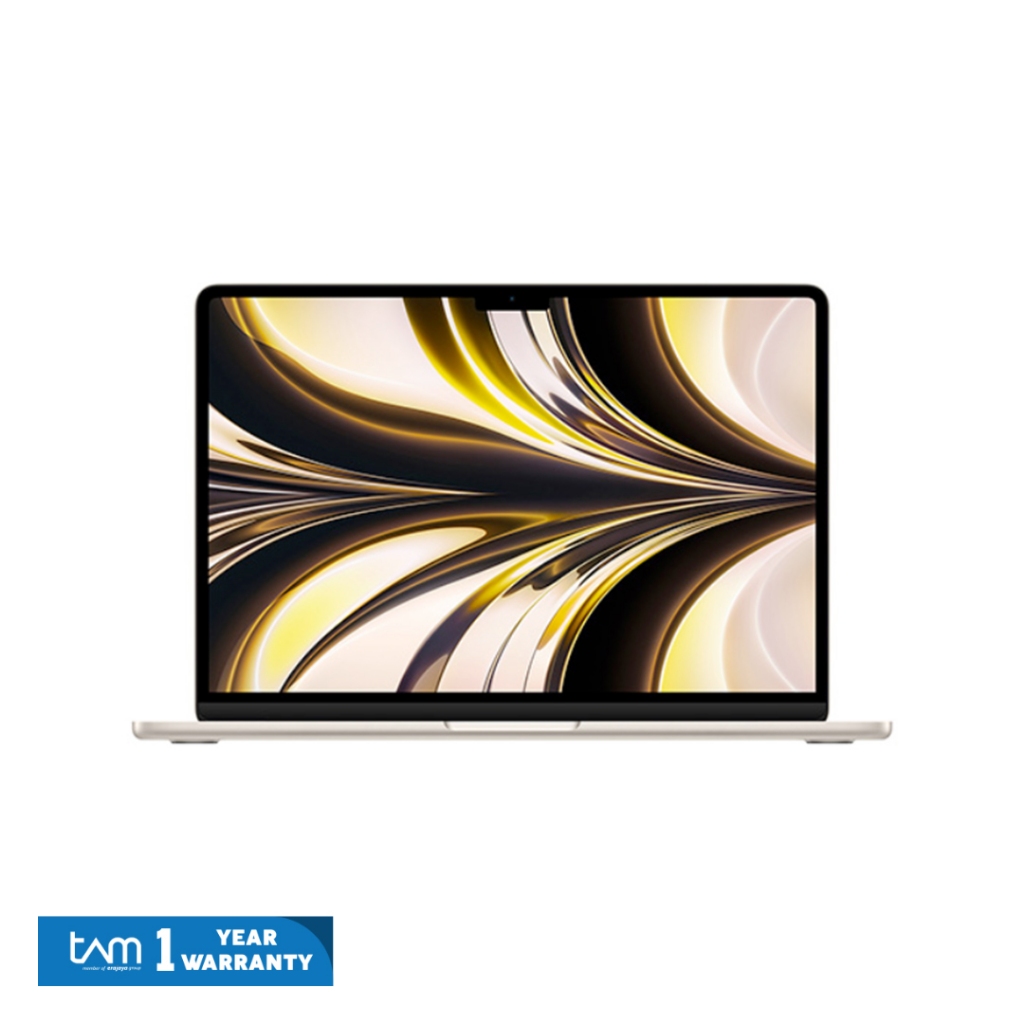 Apple MacBook Air 13 Inch M2 Starlight 256 GB (2022) -Garansi Resmi