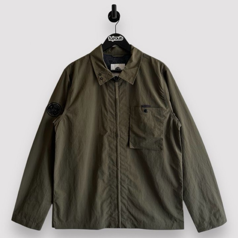 Pretty Green Heaton Overshirt Olive Original