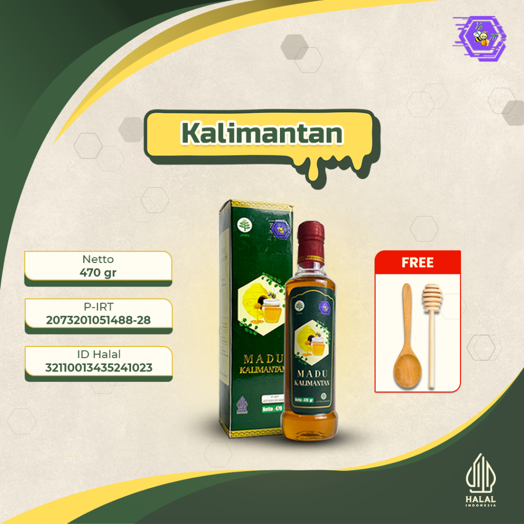 

MADU YP76 - MADU HUTAN KALIMANTAN (470gr) ALAMI TANPA CAMPURAN APAPUN ASLI ORIGINAL 100% MADU HUTAN KALIMANTAN MADU ASLI MURNI NEKTAR SUPER PREMIUM GRADE A 100% Madu Hutan Kalimantan Alami Pure Natural Raw Honey Minuman Herbal Premium Kesehatan