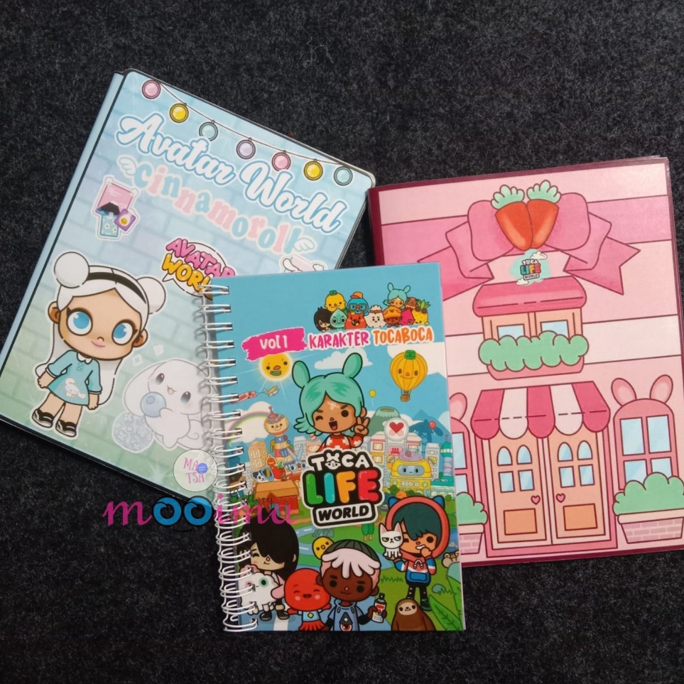Diskon Khusus  Paper doll paket hemat toca boca house purper kuromi toca karakterquier book eksluciv