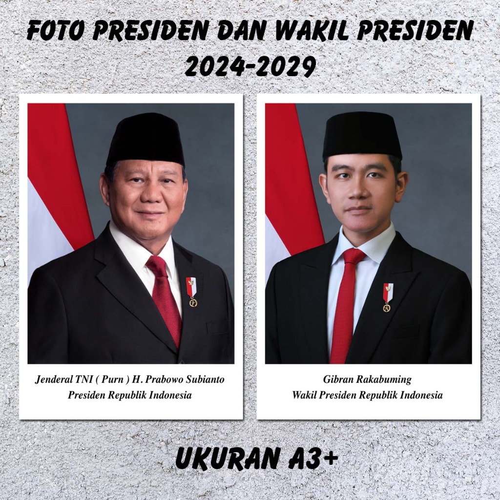 Poster Foto Presiden Dan Wakil Presiden RI