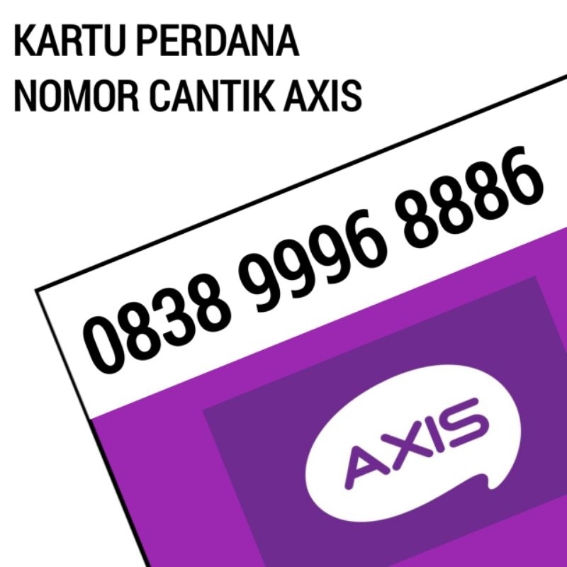 KARTU PERDANA NOMOR CANTIK AXIS 9996 999X