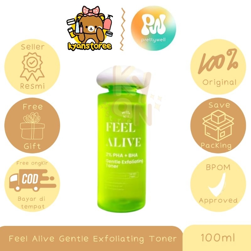 GENTLE EXFOLIATING TONER FEEL ALIVE PRETTYWELL / TONER EXFOLIATING PRETTYWELL