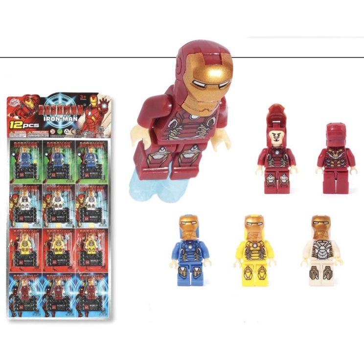 Buruan Serbu  Mainan Robot Iron Man murah  Lego Iron Man 294  Minifigure Iron man 12 pcs