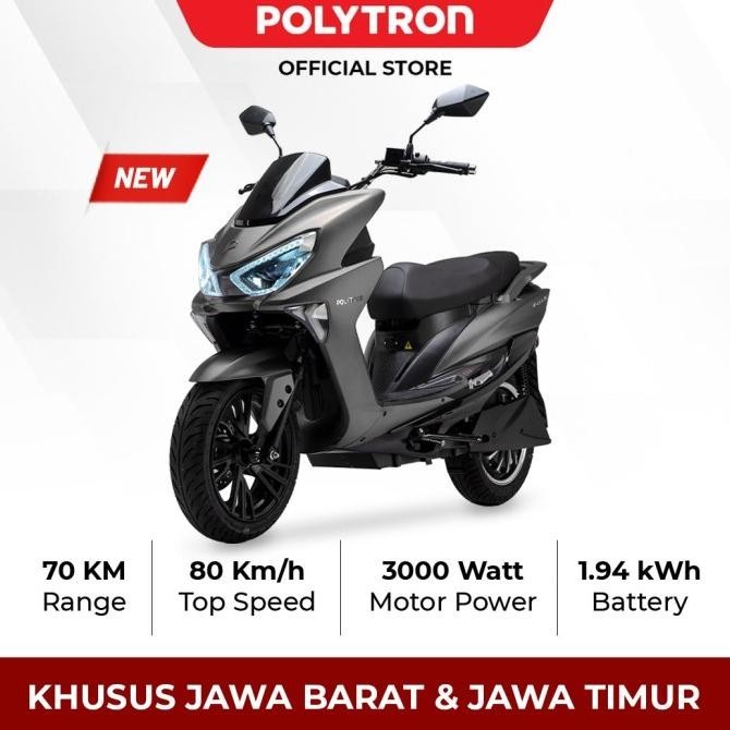 FOR SALE SUBSIDI POLYTRON Fox S Sepeda Motor Listrik - OTR Luar - Yellow