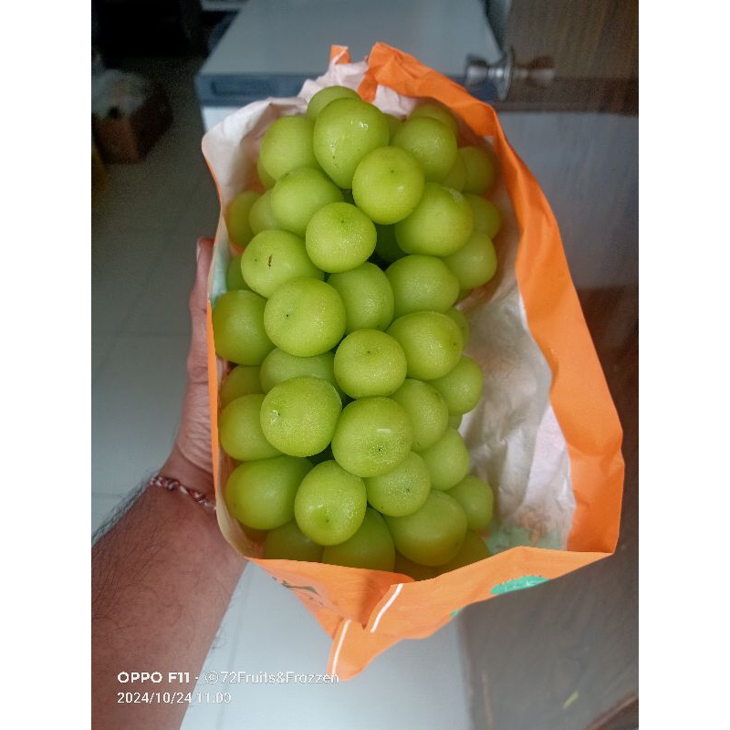 

ANGGUR HIJAU SHINE MUSCAT TANPA BIJI 500gr