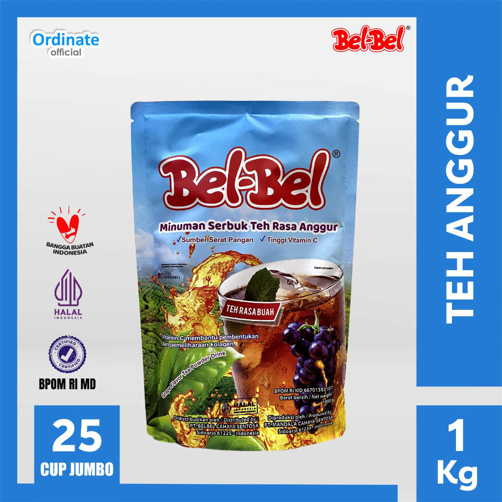 

Belbel Bubuk Minuman Teh Rasa Anggur - 1 KG