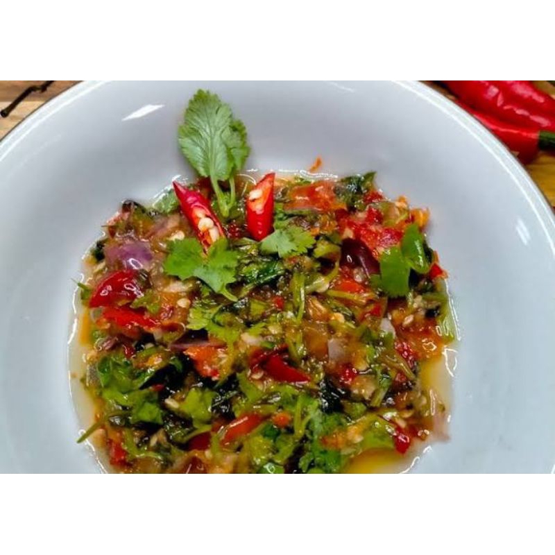 

Sambal Daun Ketumbar Pedas Level