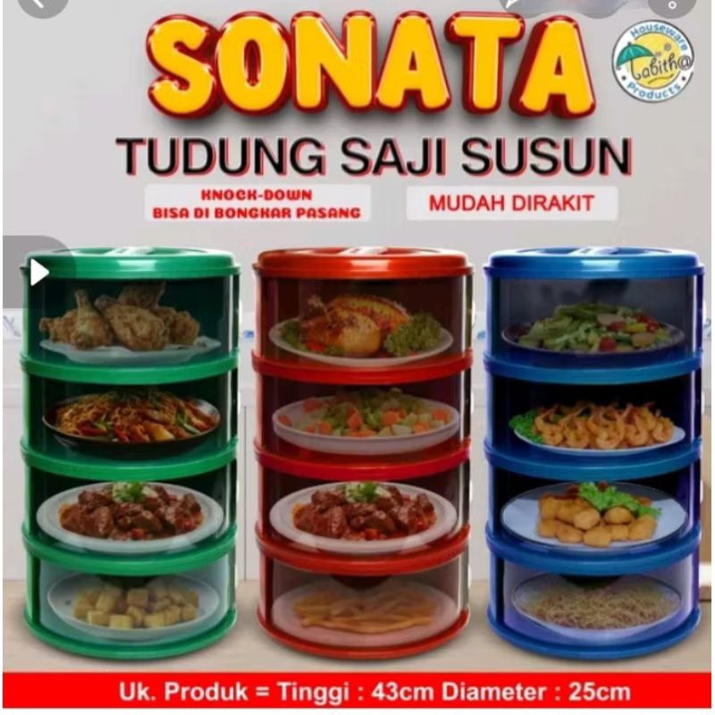 TUDUNG SAJI BERTINGKAT 4 SUSUN / TUDUNG SAJI VIRAL