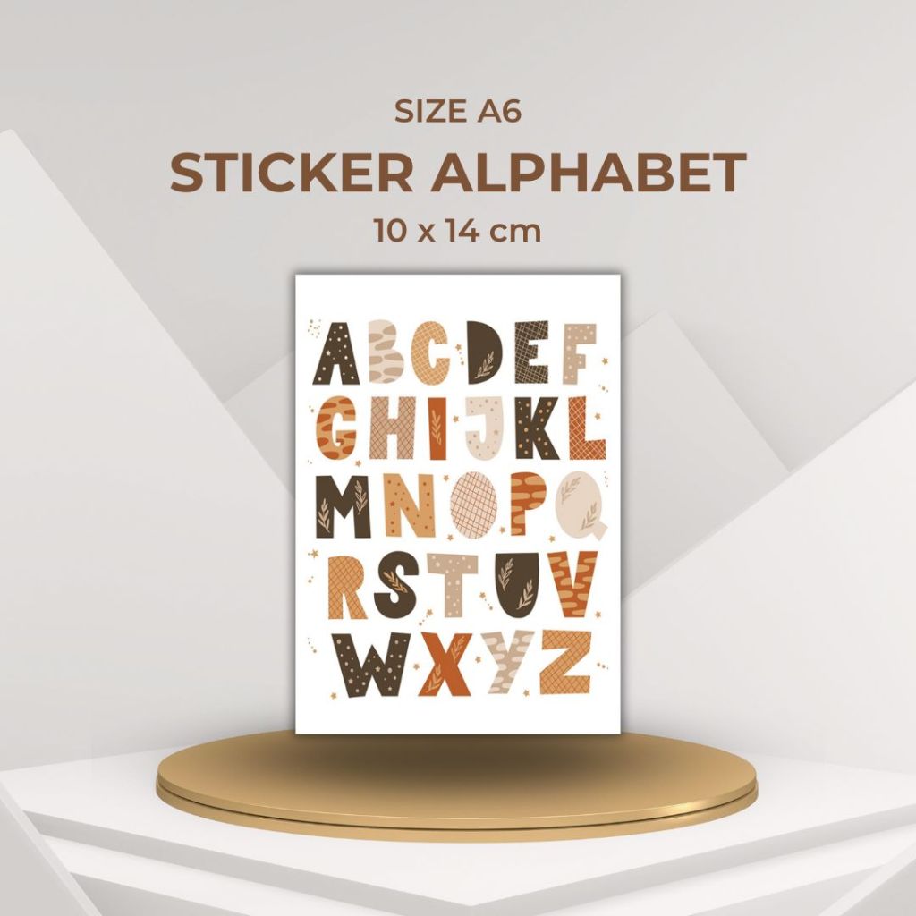 

Sticker Alphabet Huruf Aesthetic Journal Scrapbook Tumblr Diary Notebook Stiker Vintage Aesthetic Setiker Size A6 10x14 cm