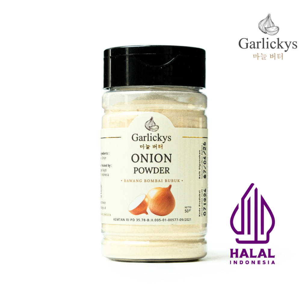 

GARLICKYS Bumbu Dapur Onion Powder Bawang Putih Bombay Merah Jahe Kunyit Pala Ngohiong Kare Garlic Shallot Premium Quality