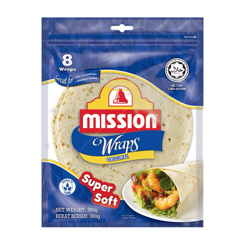 

RB Mission Wraps Original Super Soft 360g Kulit Kebab Roti Kebab