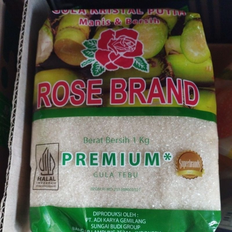 

gula pasir rosebrand HIJAU 1kg