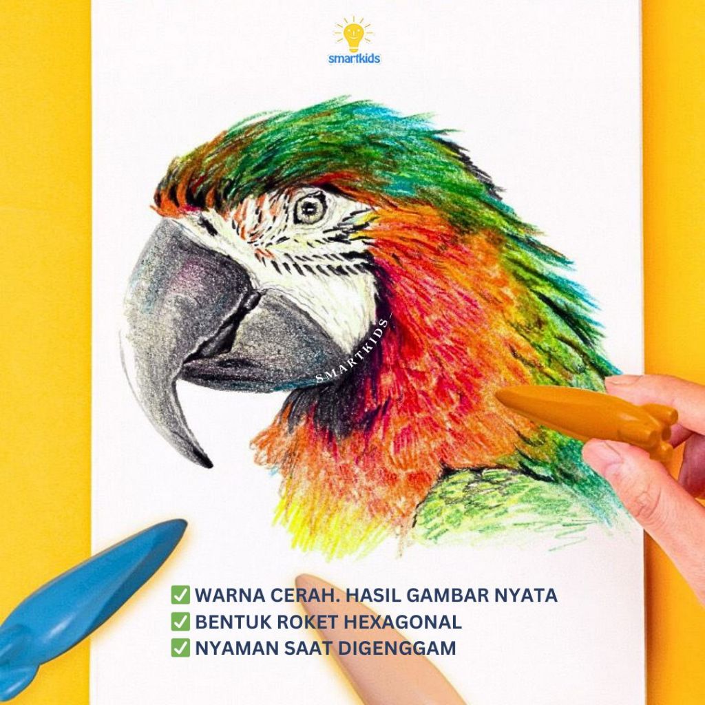 

HJK Rocket Krayon Warna Cerah Tangan Bersih Crayon Minyak Oil Pastel Menggambar Anak Stationery Art