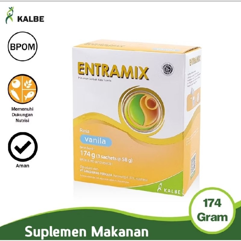 

Entramix Vanila 174gr Nutrisi Lengkap Dewasa