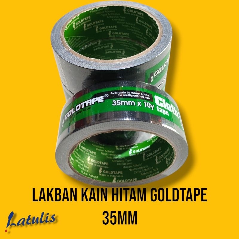 

Lakban Kain Hitam GOLDTAPE 35mm / 1,5 inch / Lakban Jilid