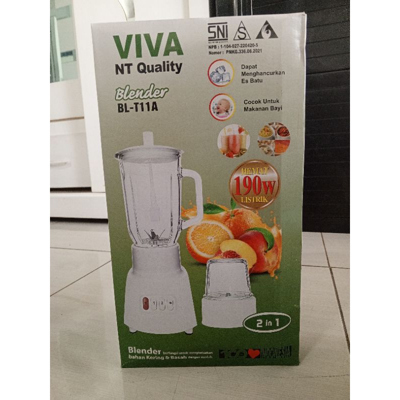 blender viva NT quality BL-T11A ||blender berkualitas || 2 in 1 || 190w