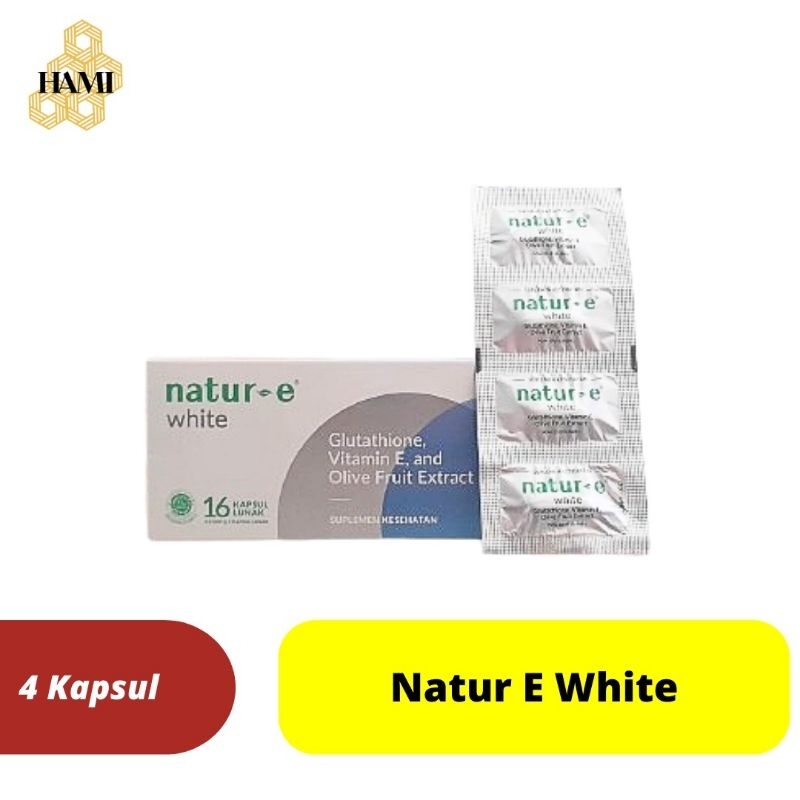 Natur - e White 4 Kapsul - Mencerahkan Melembabkan Kulit