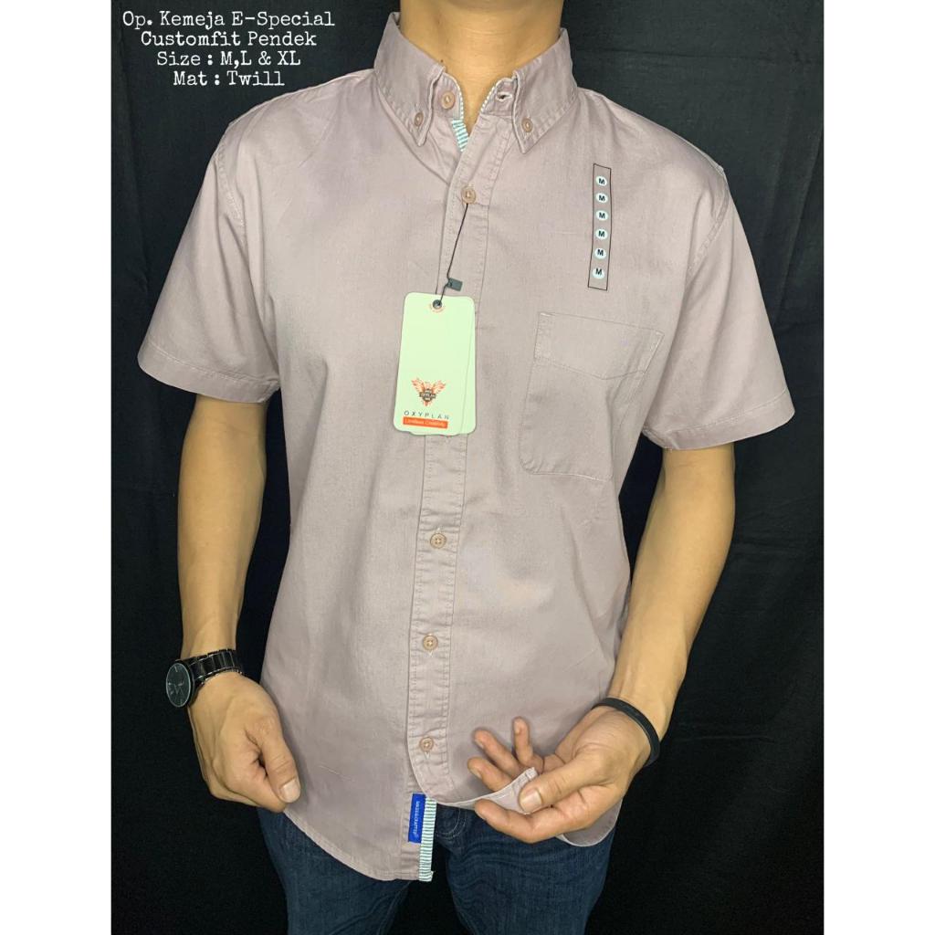 OXYPLAN KEMEJA PENDEK E-SPECIAL COSTUMFIT + SABLON