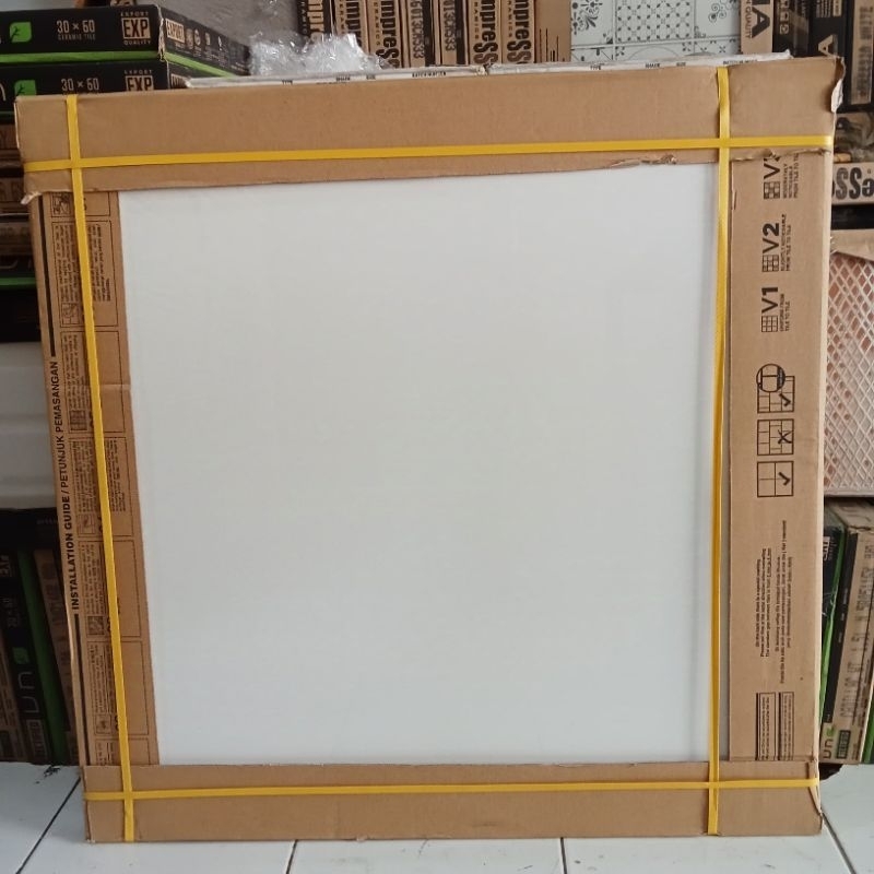 Granite lantai 80x80 Snow white / putih polos / Indogress