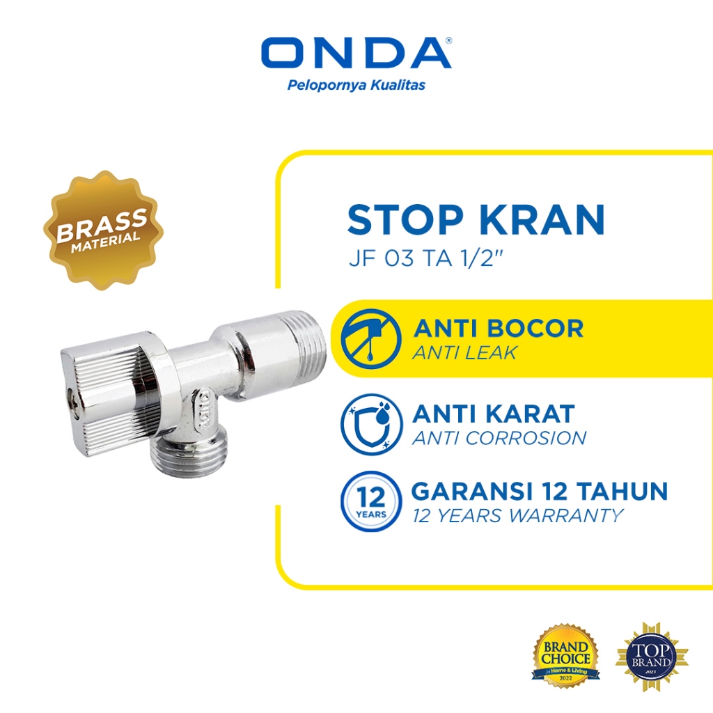 ONDA Stop Kran Toilet / Jet Shower JF 03 TA 1/2”