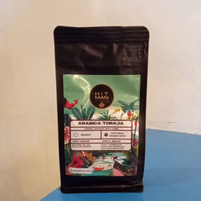 

Kopi Arabica Toraja Sapan Whole Bean by Kopi Hitman 100 gr