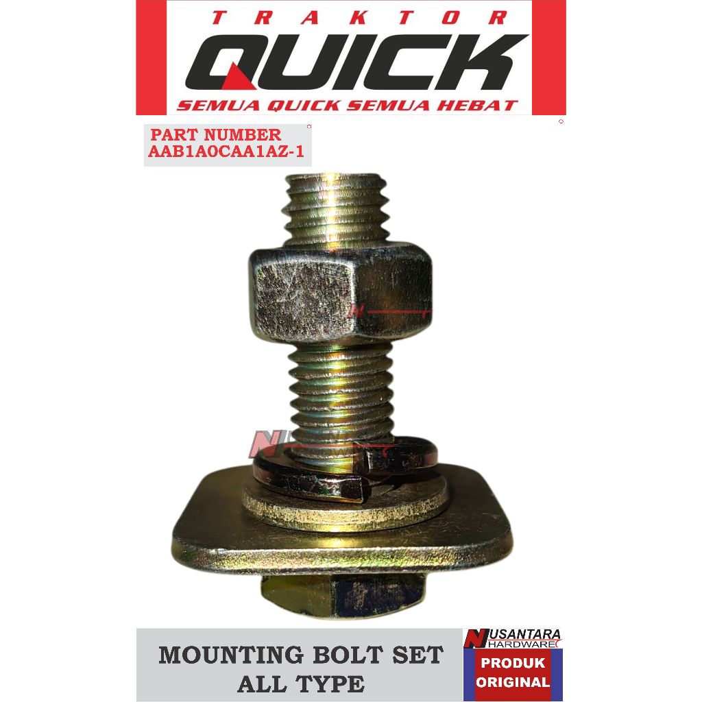 mounting bolt traktor quick, baut dudukan mesin,baud dudukan diesel traktor quick,baud tempat mesin 