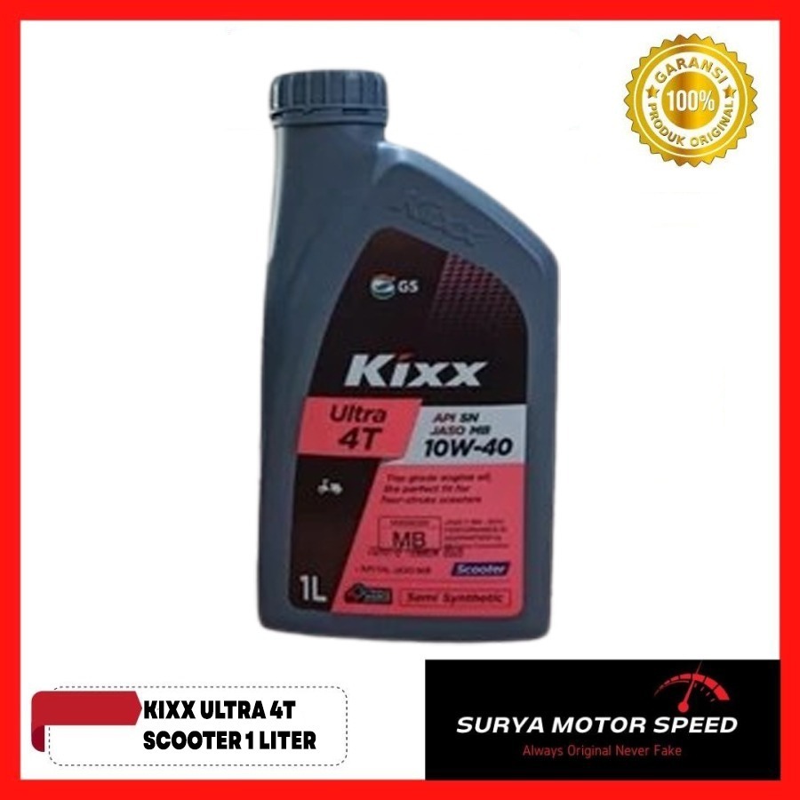 Kixx Ultra 4T 10W-40 Scooter Oli mesin Motor Nmax, Lexi, Mio, Aerox, Vespa Matic