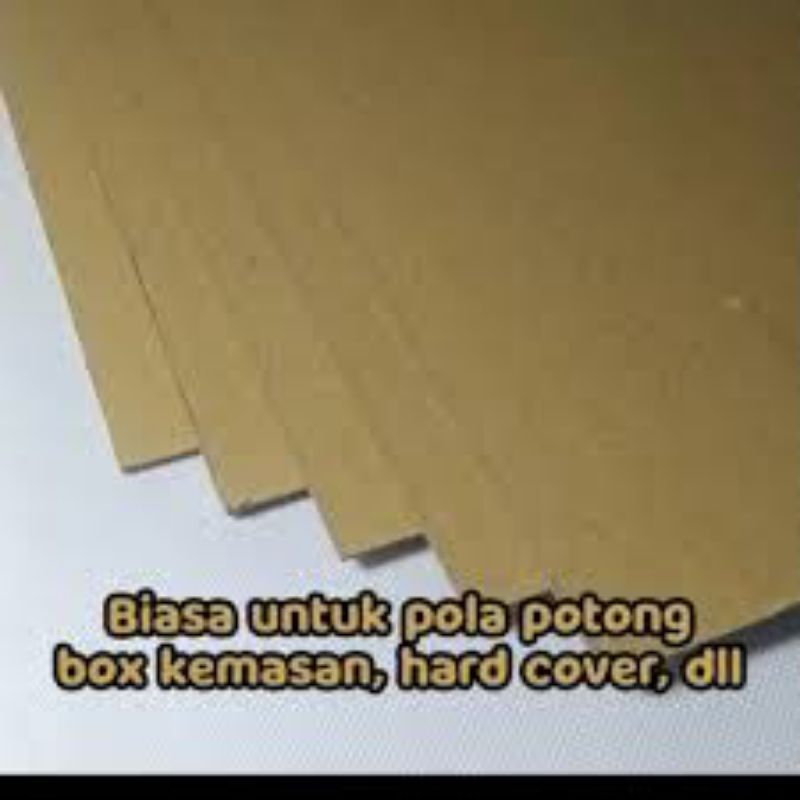 

KERTAS KARTON BOARD NO.50 PLANO UKURAN 77X66CM YELLOW BOARD