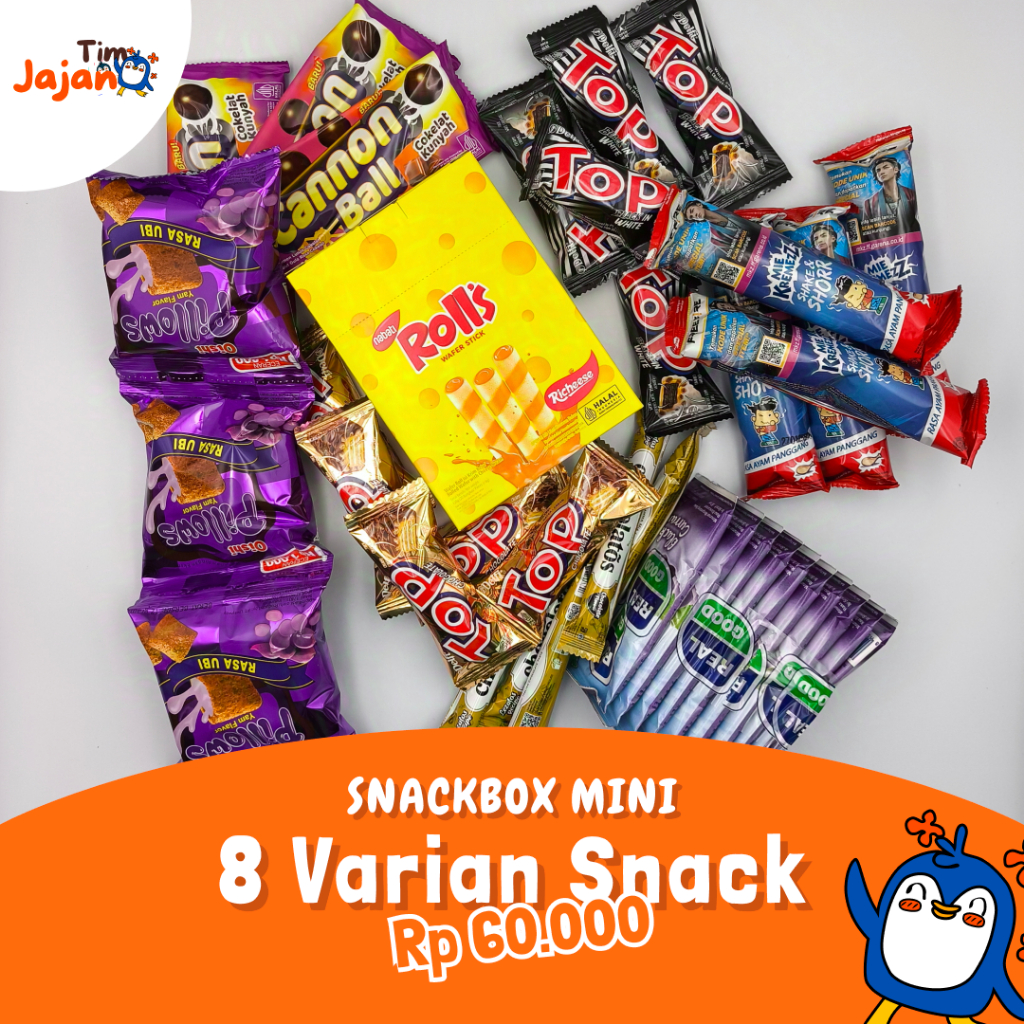 

Snackbox Mini - Isi 8 Varian Snack dalam Box