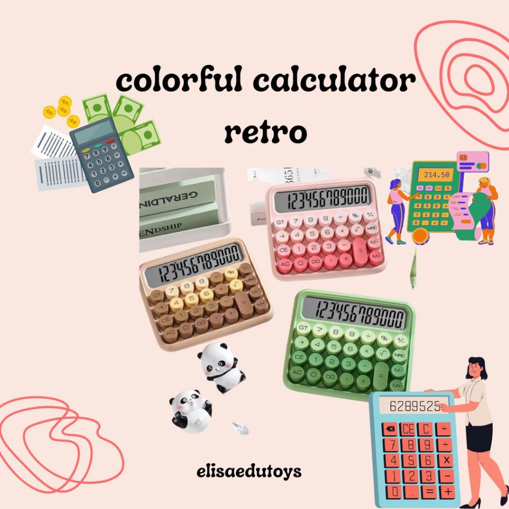 

big button calculator kalkulator anak sekolah