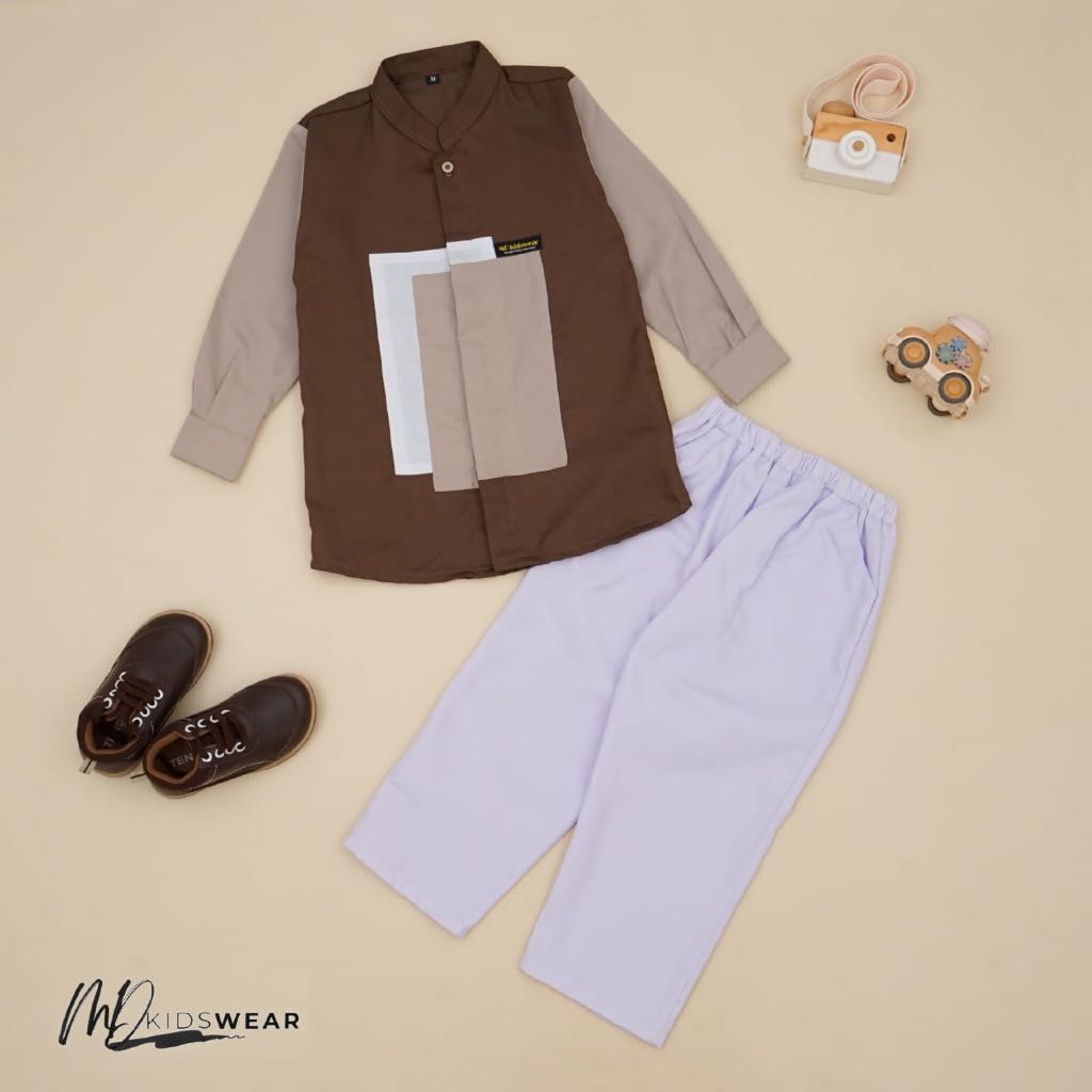 Setelan Muslim Baju Koko Anak Akhtar by MD Kidswear