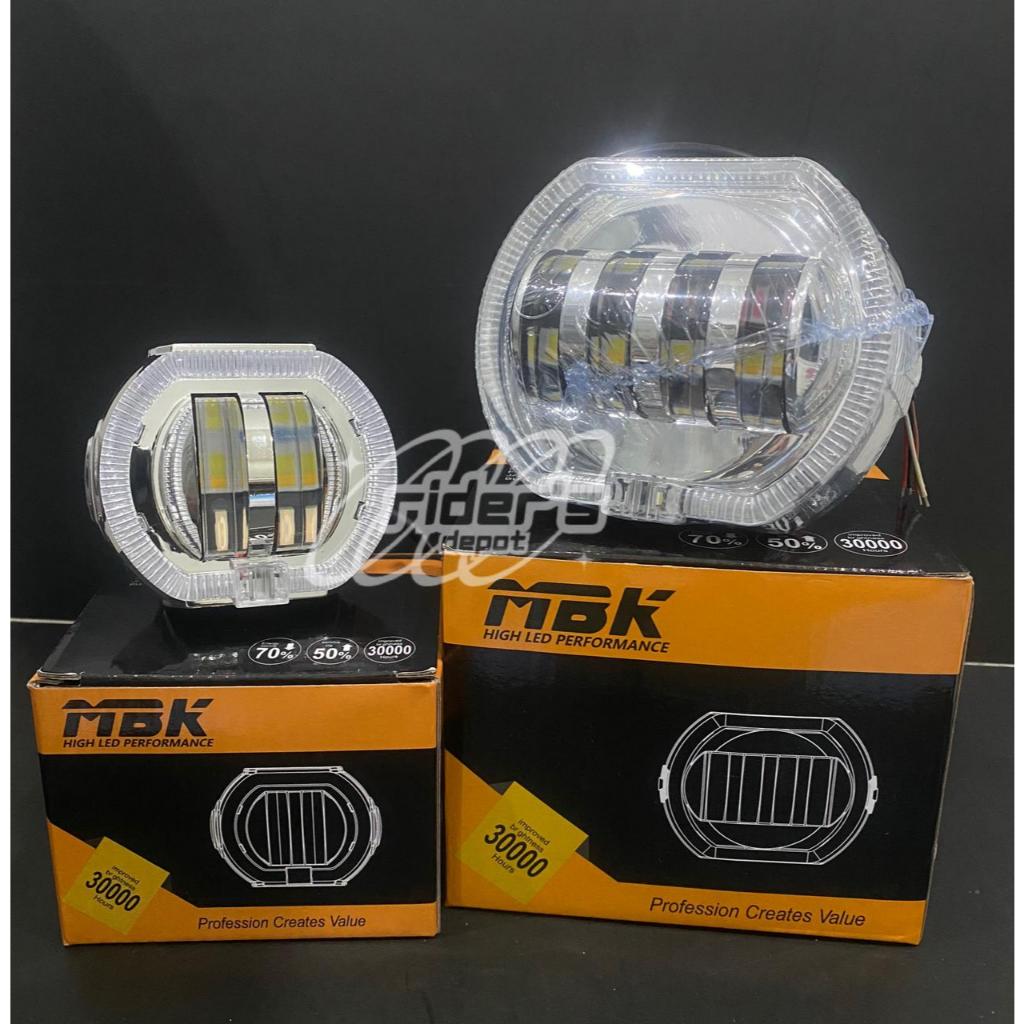 MBK Lampu Tembak Projie LED Devil Eye + Angel Ring 4 Lensa