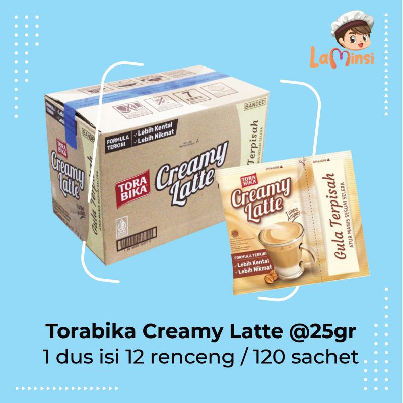 

Torabika Creamy Latte 25gr 1 Dus isi 12 Renceng / 120 Sachet