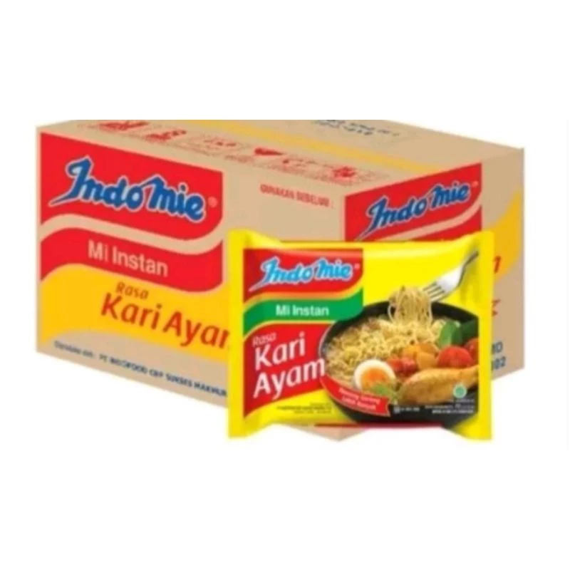 

Indomie KARI AYAM 1 DUS Isi 40 Mie Instant Kuah