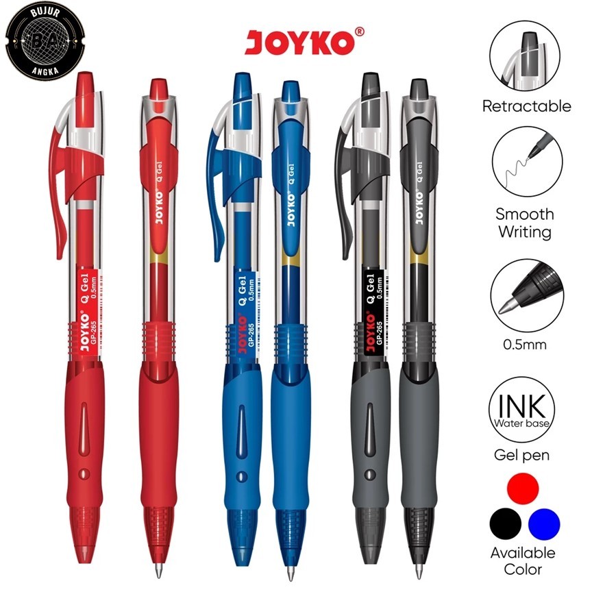 

(ECERAN) PULPEN GEL PEN PENA JOYKO GP-265 Q GEL 0.5MM